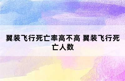 翼装飞行死亡率高不高 翼装飞行死亡人数